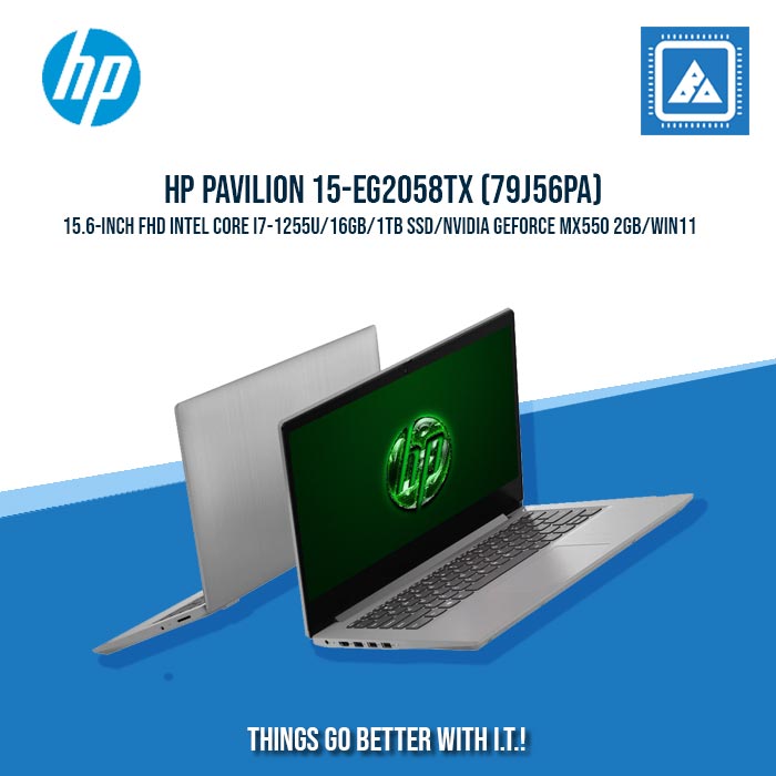 HP PAVILION 15-EG2058TX (79J56PA) I7-1255U/16GB/1TB NVMe/MX550 2GB BEST FOR STUDENTS AND FREELANCERS LAPTOP HP PAVILION 15-EG2058TX (79J56PA) I7-1255U/16GB/1TB NVMe/MX550 2GB BEST FOR STUDENTS AND FREELANCERS LAPTOP